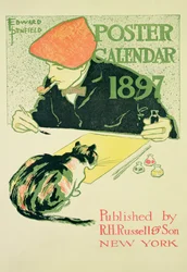 Cartaz Calendário, pub. por RH Russell e filho, 1897